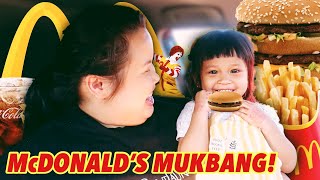 McDONALD'S MUKBANG WITH MY 2 YEAR OLD NIECE 먹방 EATING SHOW!