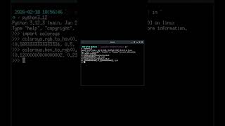 Convert RGB to HSV with `colorsys` #Python #Programming #Coding