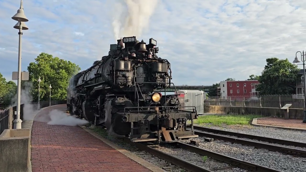 Cumberland MD Western Maryland Scenic Railway ,1309#railroad#railway#railfan#wmsr# steamengine#1309