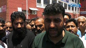 PHE dailywagers stage protest, demand pending wages before Eid