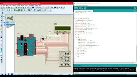 Project Kunci Elektronik dengan Password pada Arduino Menggunakan Aplikasi Arduino IDE dan Proteus 8