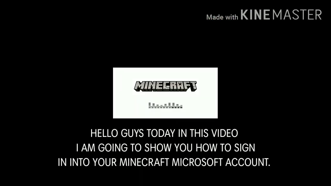 How to sign in minecraft microsoft account. YouTube