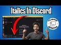 How To Do Italics In Discord | Format Text Like A Pro (2026)