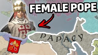 You can now play as a FEMALE POPE in CK3