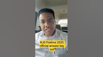 RJS Prelims 2025 official answer key out | Tansukh Paliwal | Linking Laws