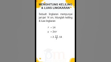 MENGHITUNG KELILING DAN LUAS LINGKARAN #matematikakelas6