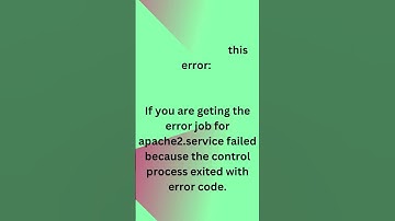 see "systemctl status apache2.service" and "journalctl -xe" for details # exit-code #apache2.service