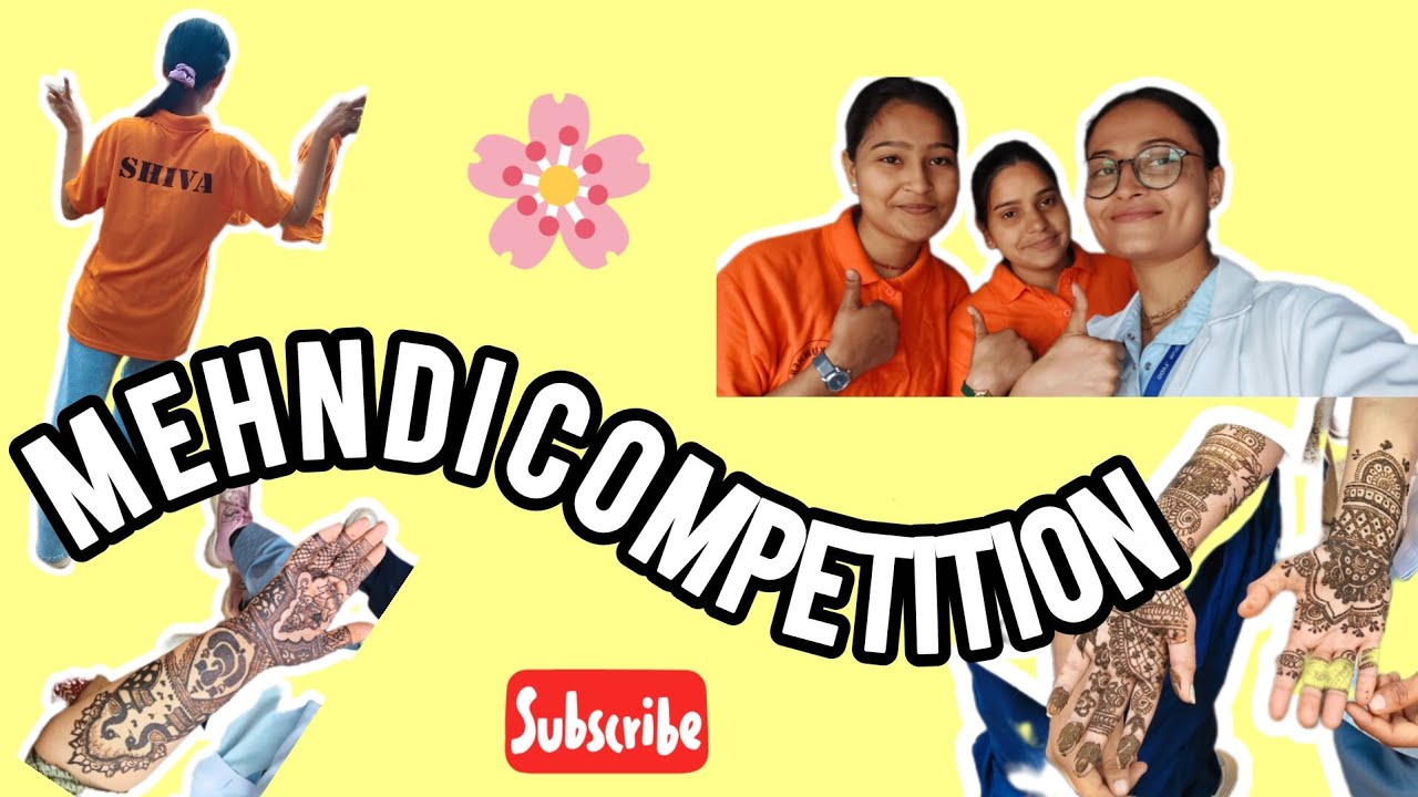 Bsc nursing college mehndi competition sportweek (Gcon kumher)👍#nursing #vlogs #ruhs #explore #fun 
