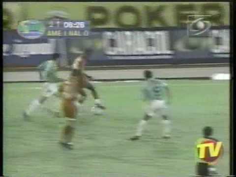 Gol de Mauricio Romero - America de Cali (1) a Atletico Nacional (1) Merconorte 1999