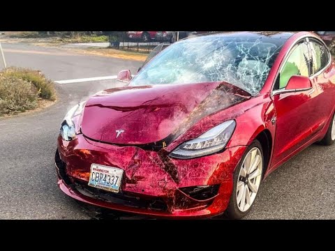 TESLA TOTALED; NEW OWNER GETS A SHOCKING SURPRISE