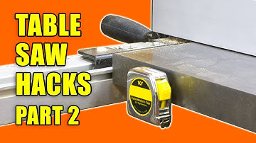 5 Table Saw Tricks and Tips Part 2 - Woodworking Hacks