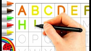 English Alphabet in Colors with Fun...