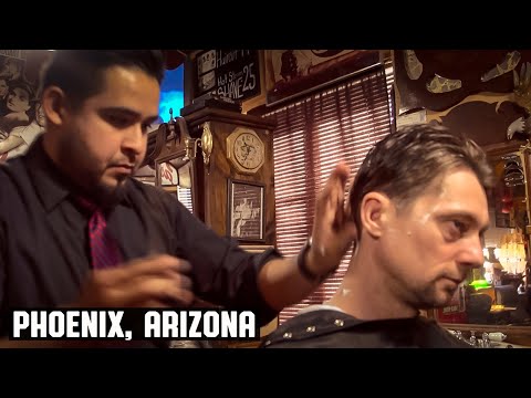 ? America's Most Polite Barber | Haircut at The House of Shave Barber Parlor, Phoenix Arizona