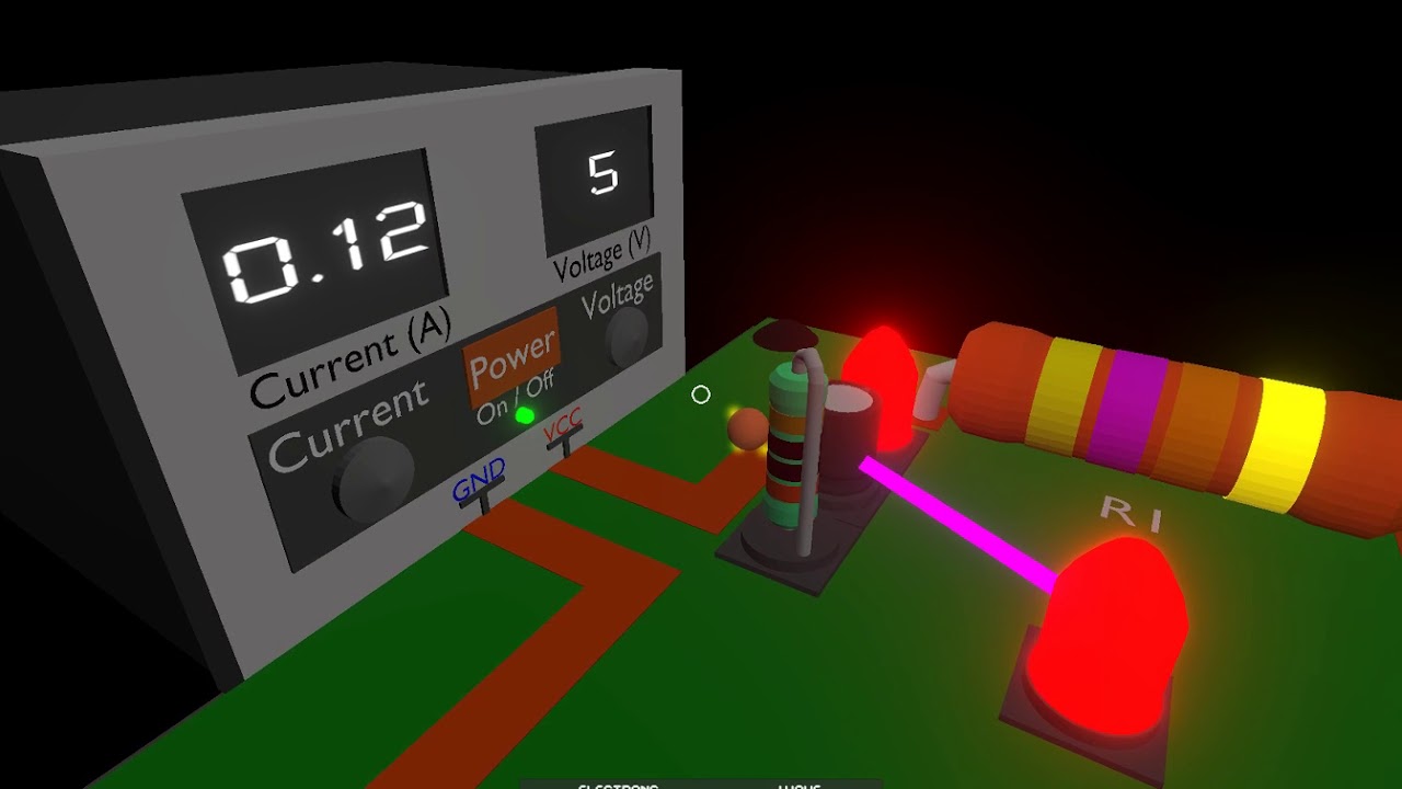 Circuit Defender - First menu and power supply look
