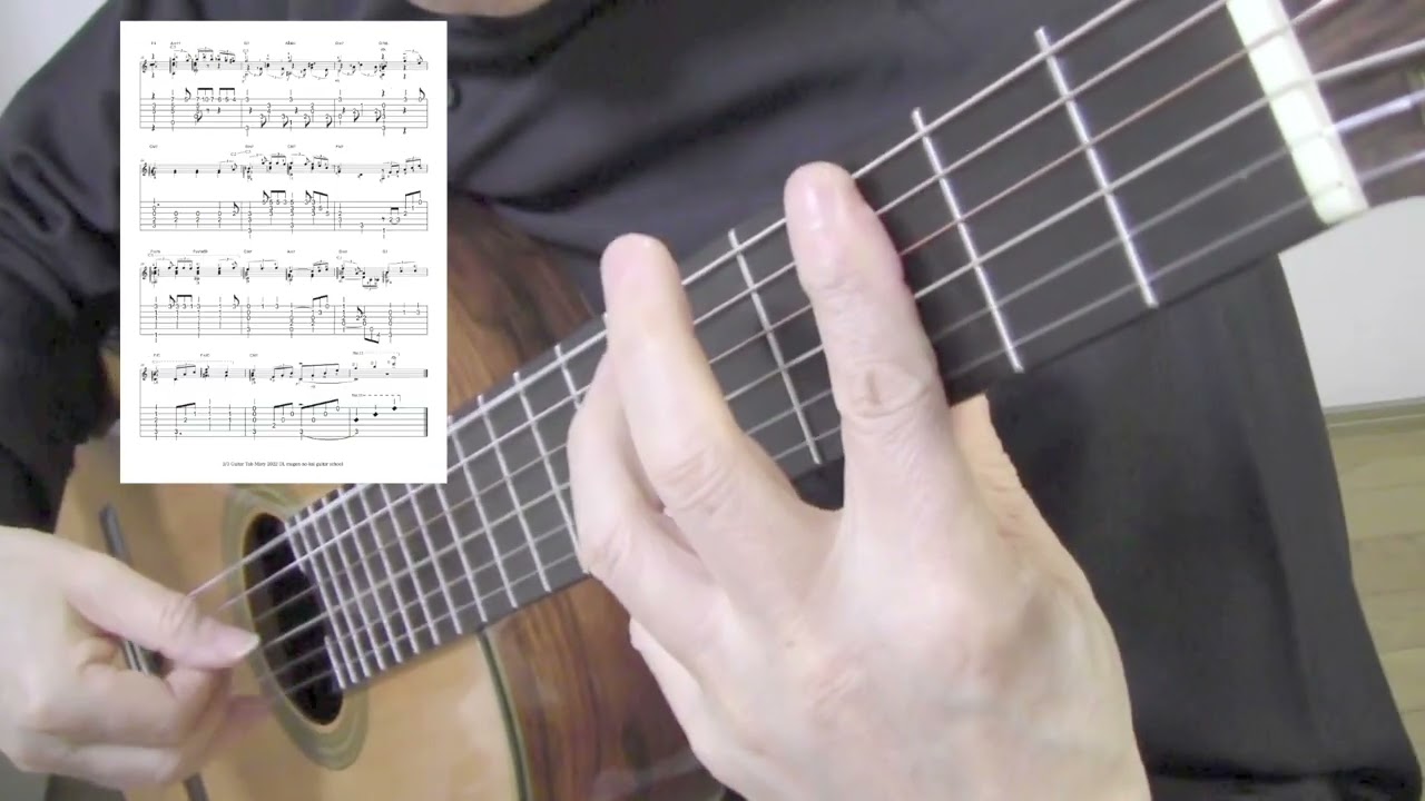 アルプス一万尺 ギターソロ 初級の練習 Youtube