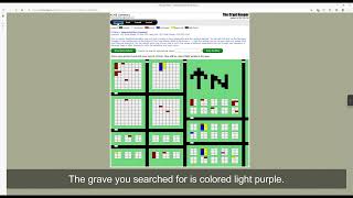 Crypt Keeper Online Version Searching for Grave on Map