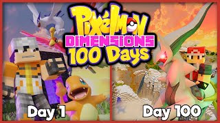 I SPENT 100 DAYS IN PIXELMON DIMENSIONS... Here's What Happened!