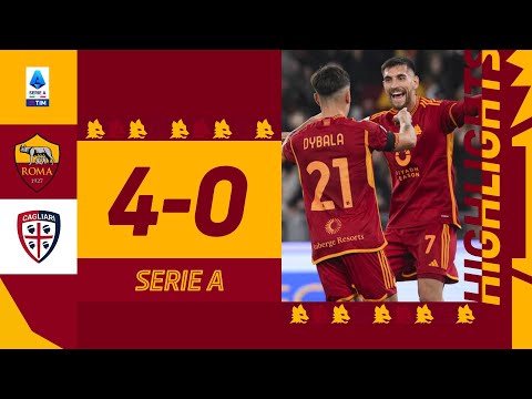 Roma 4-0 Cagliari | Serie A Highlights 2023-24