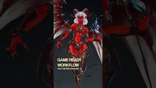 Succubus Workflow❤️‍🔥 #3dartist #stylizedcharacter #handpainted