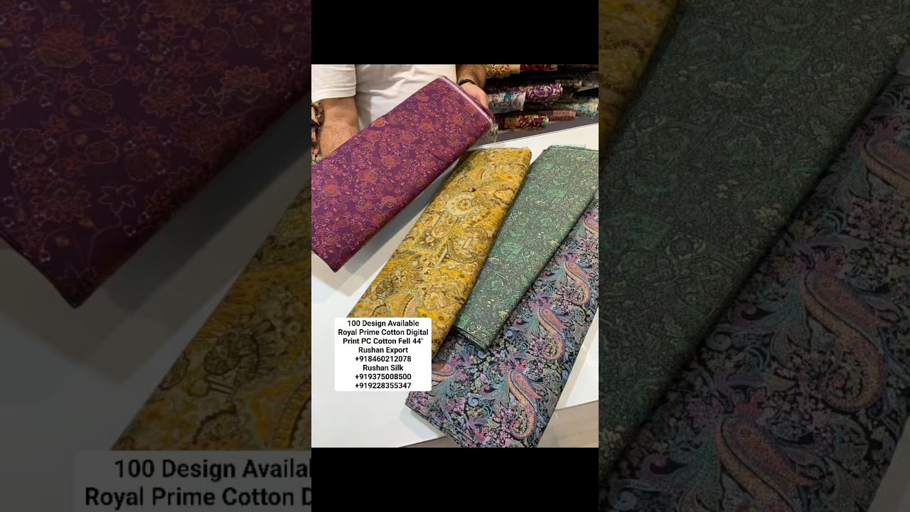 Royal Prime Cotton Digital Print 44 Panna Rushan Export Ahmedabad Gujarat India +918460212078
