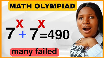 Math Olympiad| Can you solve for x|Exponential question