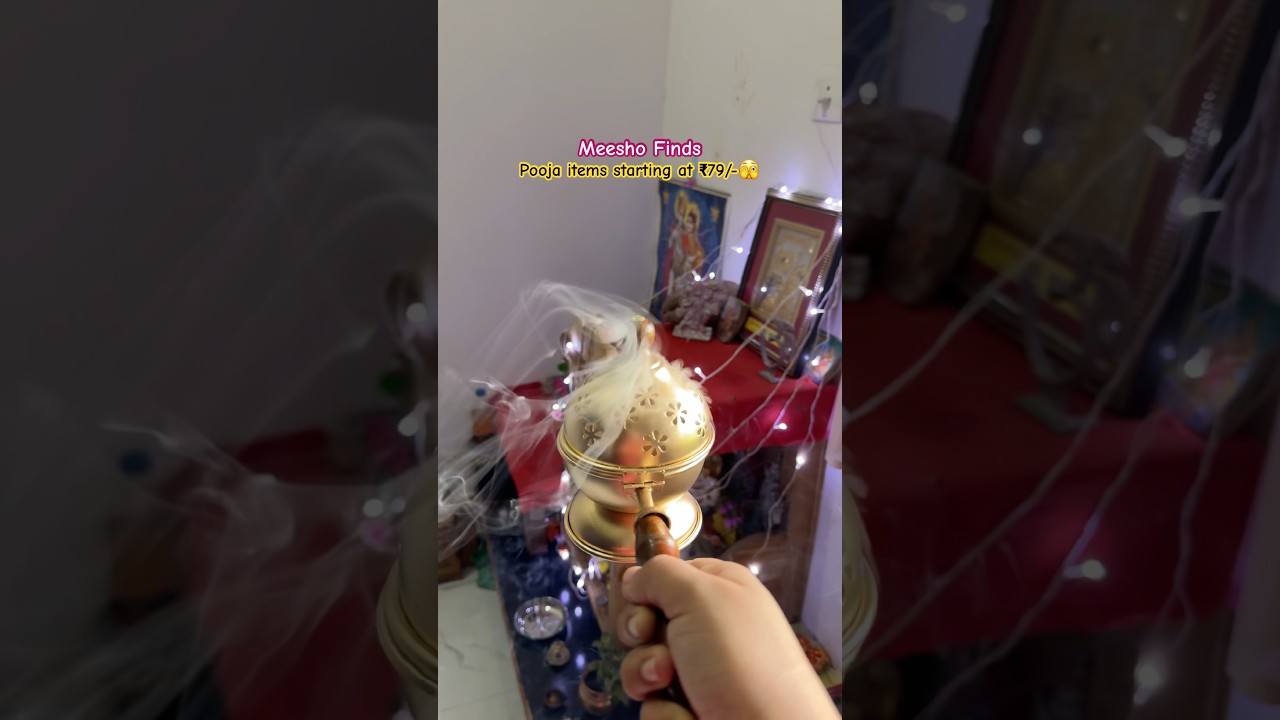 Meesho Pooja items under ₹199/-🫣| Must have Pooja items from meesho🪔