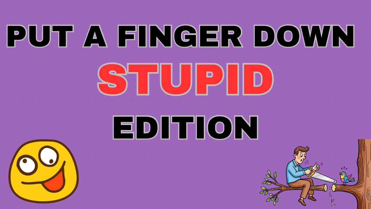 Опустите палец: Выпуск о глупостях 😂 | Испытание для тупых людей