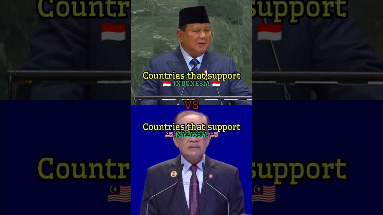 countries that support indonesia vs countries that support malaysia
