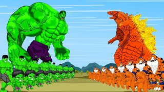 Evolution Of HULK vs SPIDER GODZILLA, DINOSAURS RADIATION GENERATIO:  Who Is The King Of Monsters?