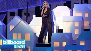Katy Perry Had a New 'Left Shark' Moment at the 2017 Brit Awards | Billboard News