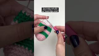 Crochet a Crab Stitch without going in reverse - Twisted Single Crochet