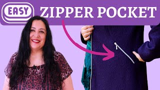 Tutorial: How to construct a zipper pocket - Infectious Stitches