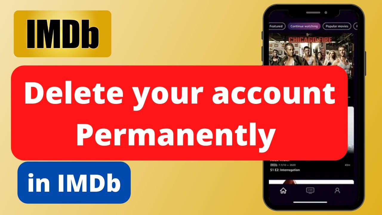 How to Delete an IMDb Account Permanently !! - YouTube