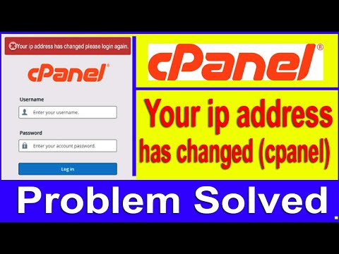 Your ip address changed Problem Cpanel, How to Fix IP address has changed cPanel