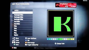 Black Ops Emblem Tutorial: Kawasaki Logo