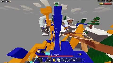 1v5 against bots (roblox bedwars)