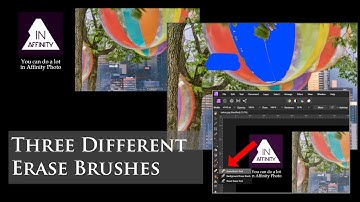 Three Erase Brushes in Affinity Photo