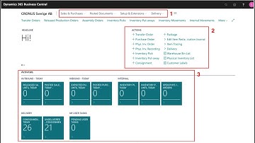 Role Centers - LogTrade Connect for Dynamics 365 Business Center