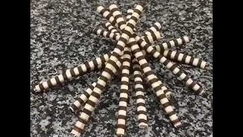 awesome tasty wafer stick making super tasty yummy #shorts