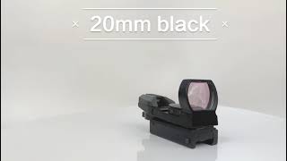 HD101 1x22 Reflex Sight 4 Reticle Pattern Red Dot Sight 11 Brightness Level for Hunting Fit for 20mm