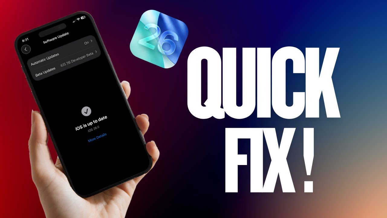 How to Fix iOS 26 Update Not Showing Up on iPhone & iPad - YouTube