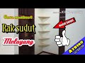 Cara membuat rak sudut melayang | Floating selves | DIY