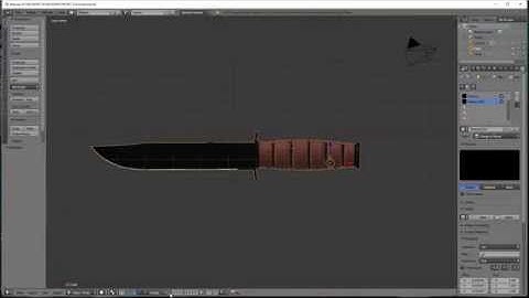 BLENDER 3D - KA-BAR KNIFE