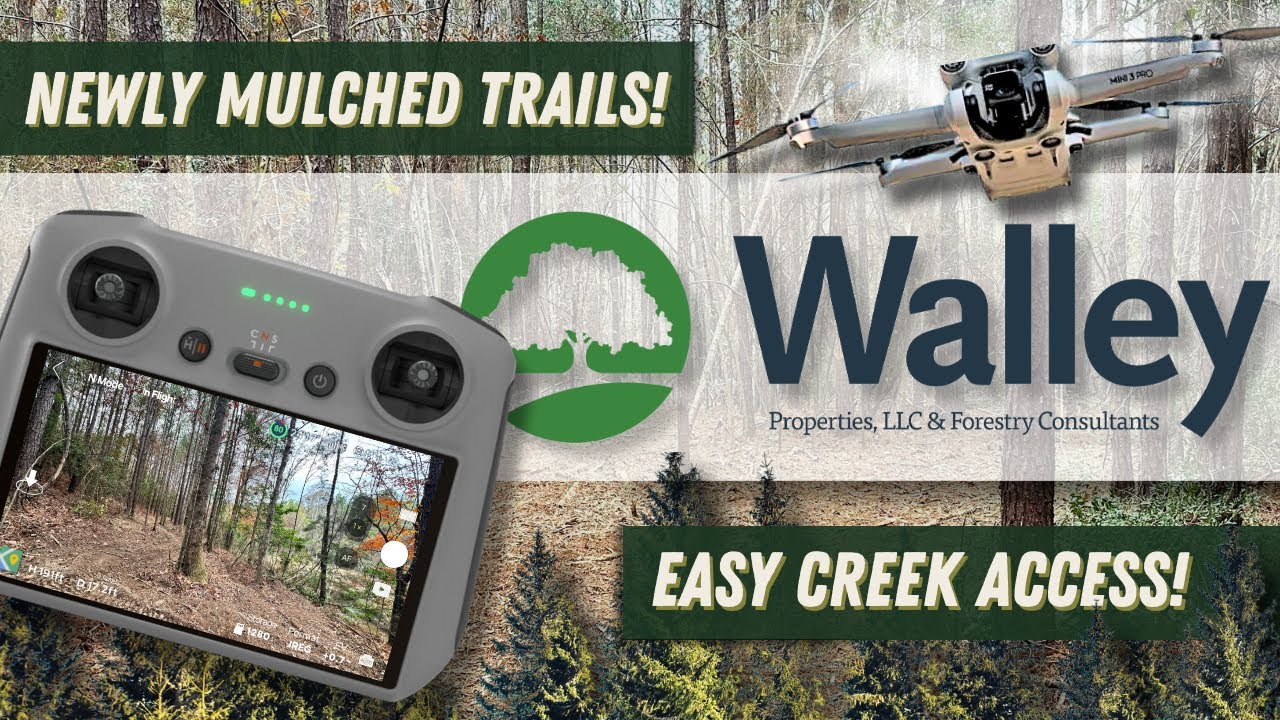 Walley Properties Newly Mulched Trails in Covington County Hunting