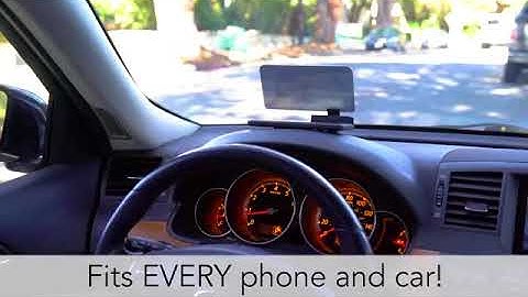 Universal Car Phone GPS HUD Bracket Image Reflector