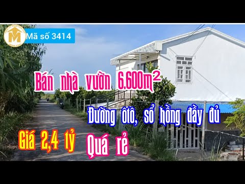 Video (Đã Bán) nhà vườn 6.600m², giá 2,4 tỷ đường ôtô, quá... - youtube