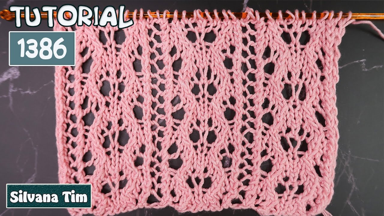 Вязание двумя спицами: создавайте впечатляющие узоры  Узнайте, как это сделать, в этом уроке 1386