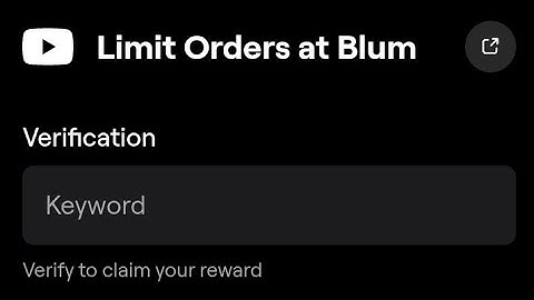 Limit Orders at Blum | Blum Video code | Blum Academy code | Blum Today video code