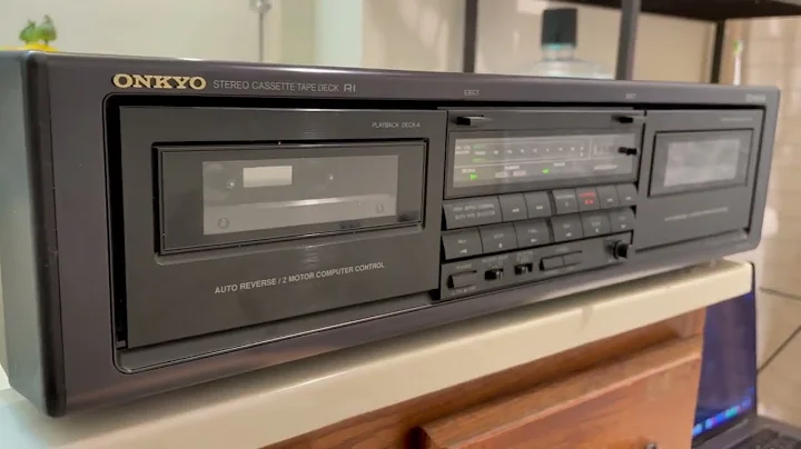 Vintage Onkyo TA-RW303 Dual Double Stereo Cassette Tape Deck Auto Reverse