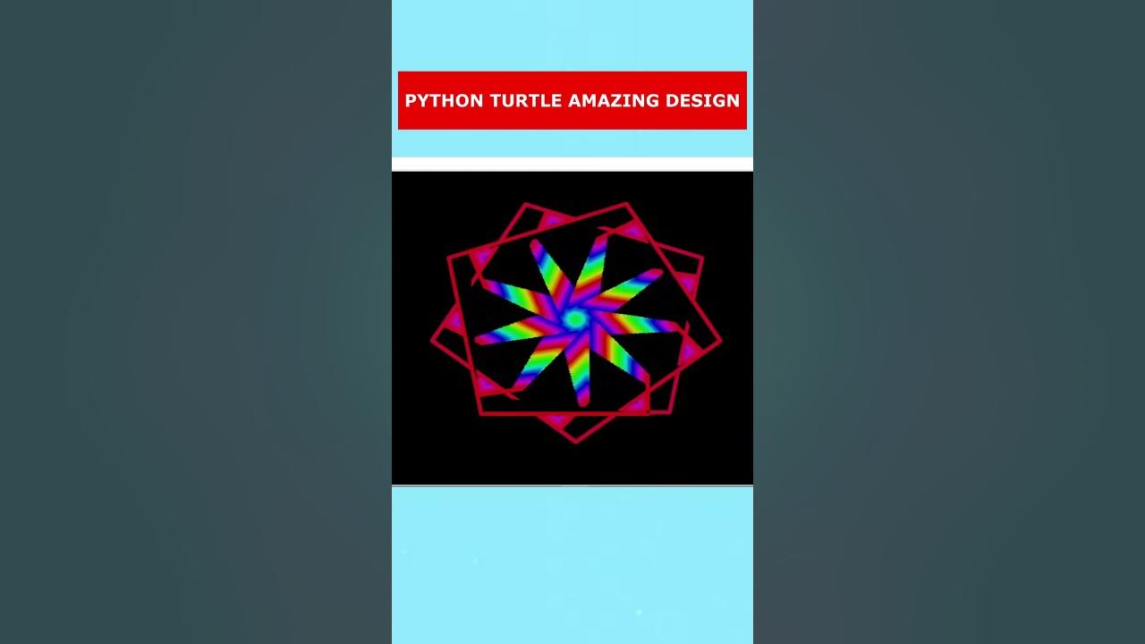 Python Turtle Graphics Code-Wiping Pentagon Design Effect. - YouTube